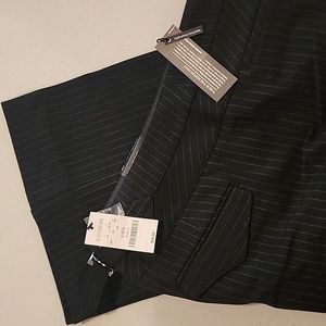 Express Editor Pants. Size 8R. Nwt. Black with white pine stripe.